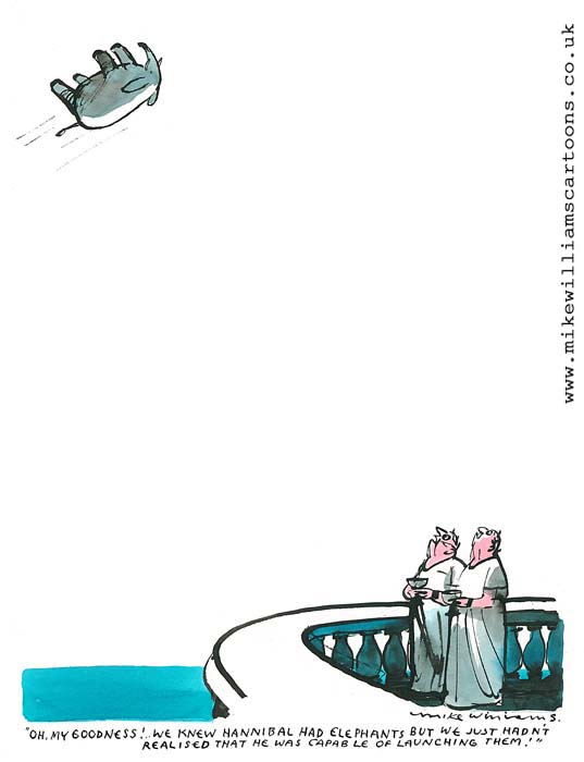 Hannibal's Elephants cartoon by Mike Williams